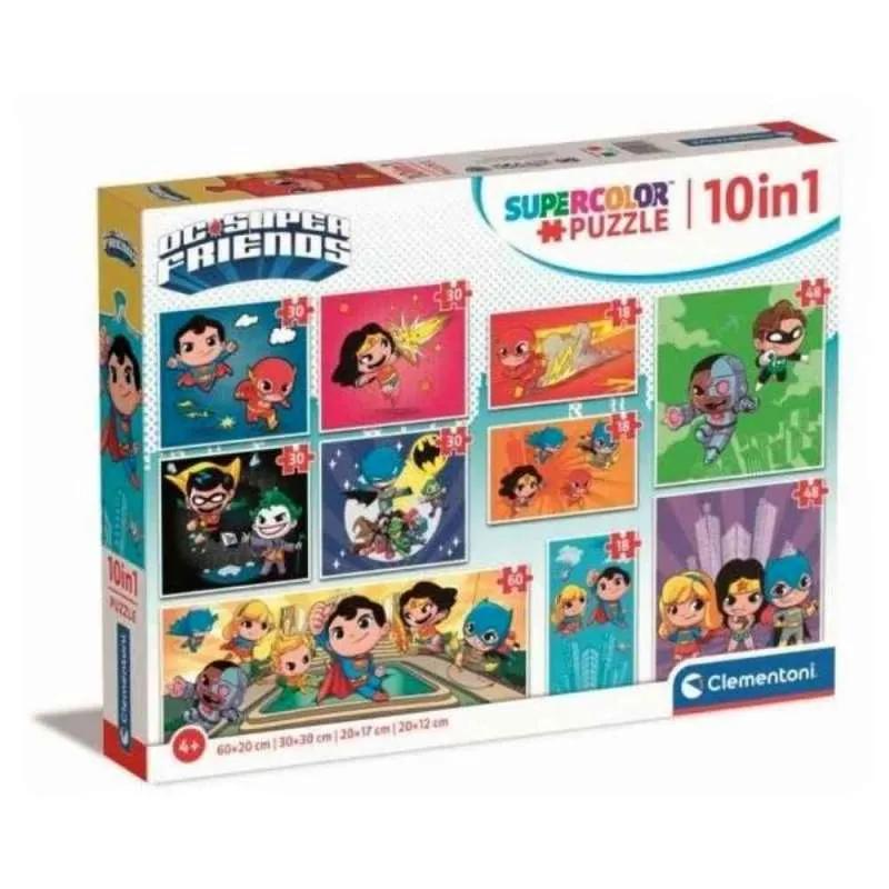 CLEMENTONI PUZZLE 10 IN 1 DC COMICS