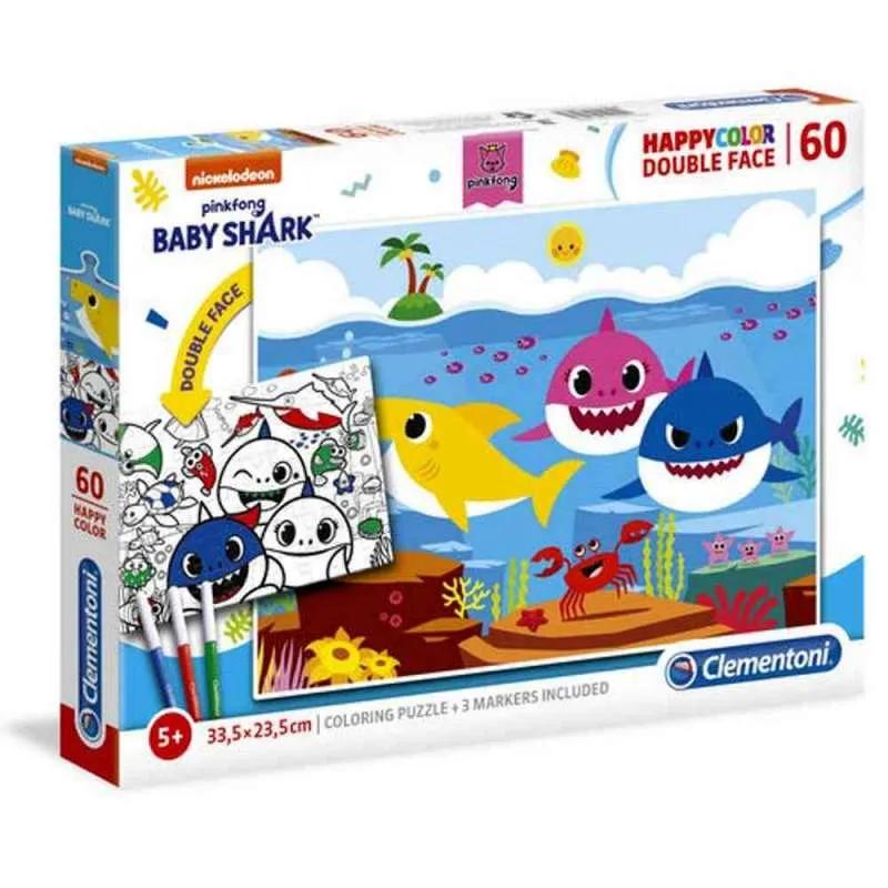 CLEMENTONI PUZZLE 60 DUPLO LICE BABY SHARK 