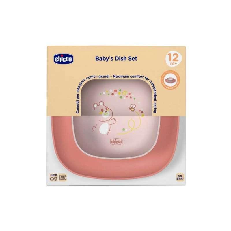 CHICCO SET TANJURA ZA JELO 12M+, PINK