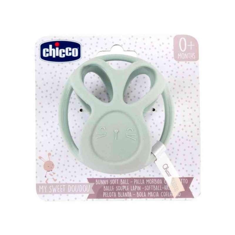 CHICCO MEKANA SILIKONSKA LOPTA,0M+ 