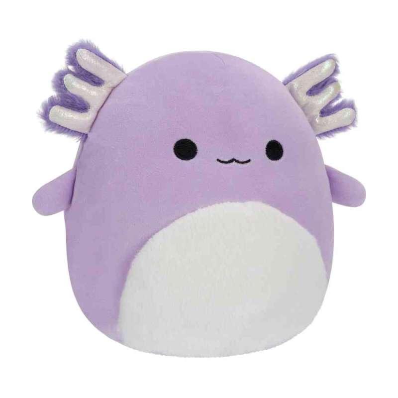 SQU:SQUISHMALLOWS 20 CM - MONICA - LJUBICASTI AKSOLOTL S CUPAVIM TRBUHOM 