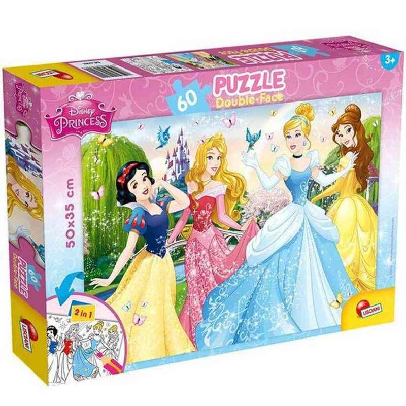 PUZZLE SLOZI I OBOJI DF PLUS 60 KOM-PRINCESS 