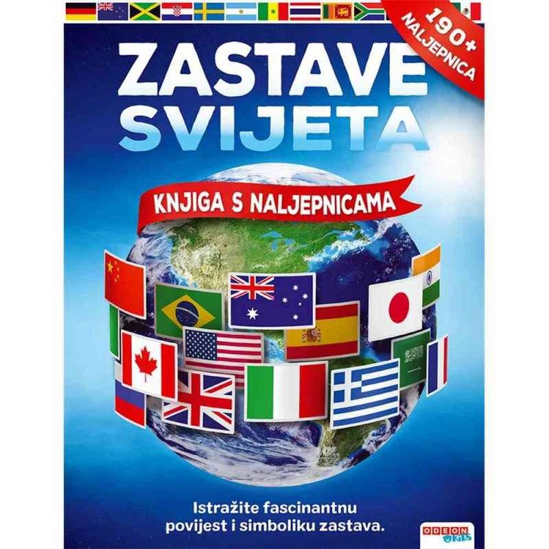 ZASTAVE SVIJETA-KNJIGA S NALJEPNICAMA-CU 