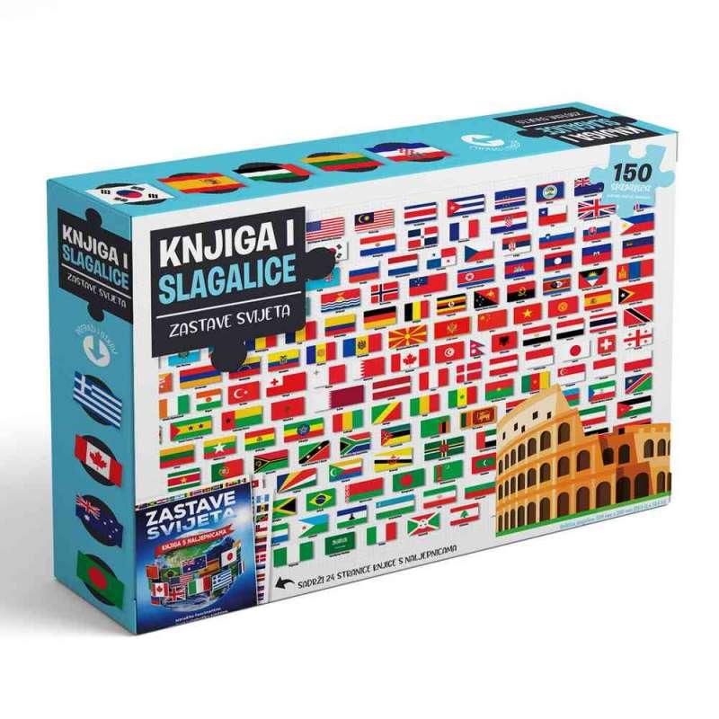 ZASTAVE SVIJETA - BOX SET KNJIGA SA SLAGALICAMA 