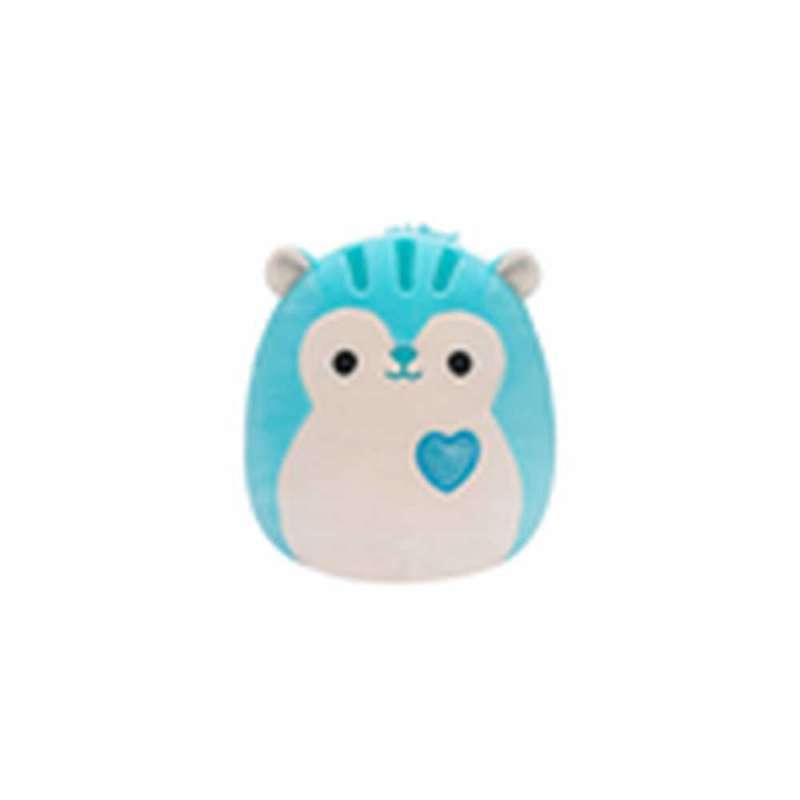 SQU: SQUISHMALLOWS 20 CM - SANTIAGO - PLAVA VJEVERICA SA SVJETLUCAVIM SRCEM