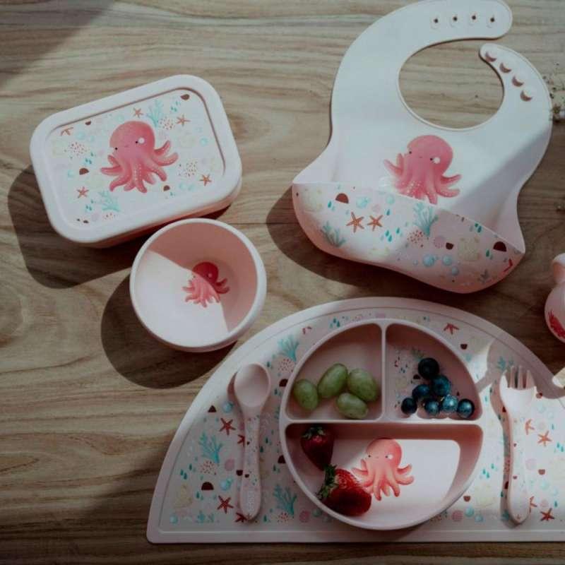 SASSI KUTIJA ZA RUCAK SILIKONSKA SLURPY THE OCTOPUS 