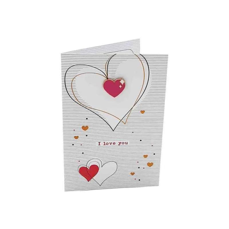CESTITKA SA SRCE ZNACKOM - I LOVE YOU