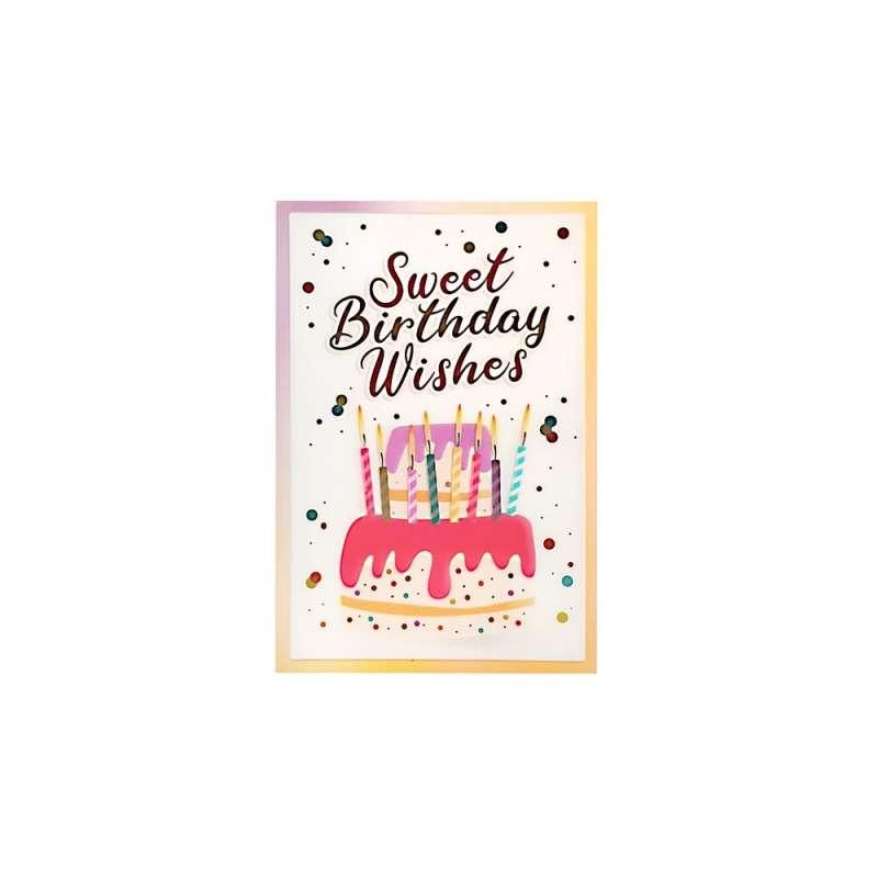 TMS18922 cESTITKA 3D HOOREY SWEET BIRTHDAY WISHES