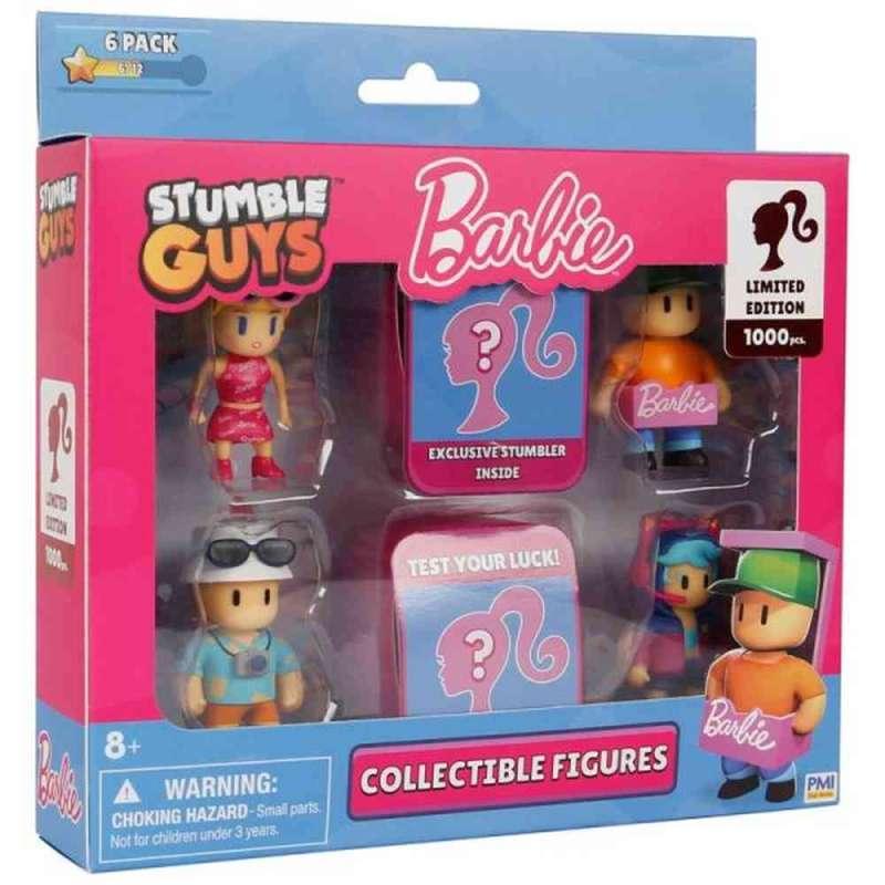 STUMBLE GUYS X BARBIE FIGURE 6 PACK - DELUXE BOX 