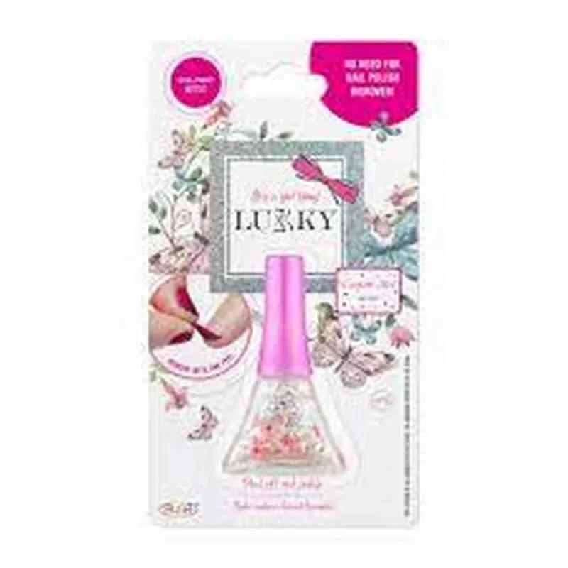 LUKKY PEEL-OFF LAK ZA NOKTE 'CONFETTI MIX' 5.6ML -ZLATNA SA SRCIMA T16749