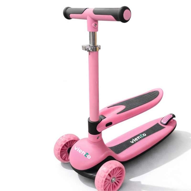 VIE057P VIENTO SVIJETLEĆI 2 U 1 TROTINET PINK 