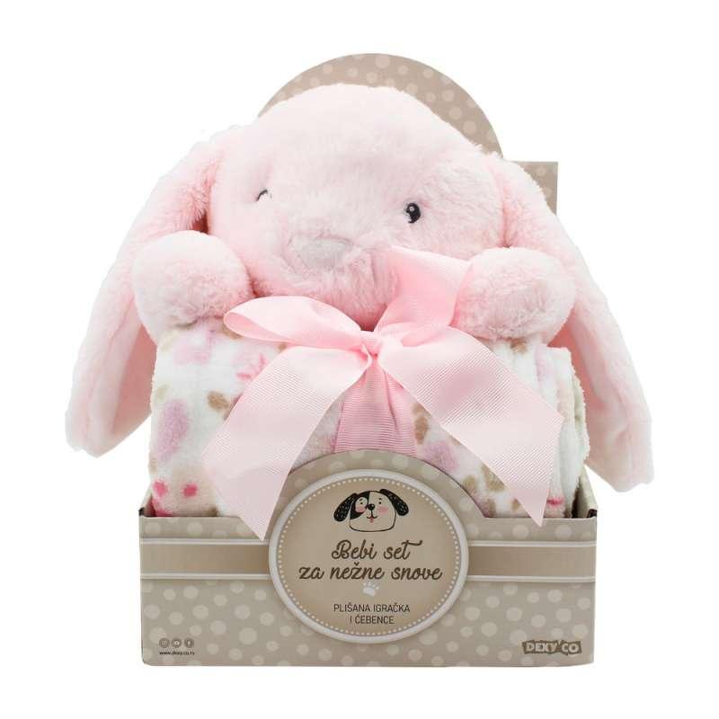 YD533710 SWEET DREAMS SET ZA NJEŽNE SNOVE IGRAČKA ZEKO ROZI