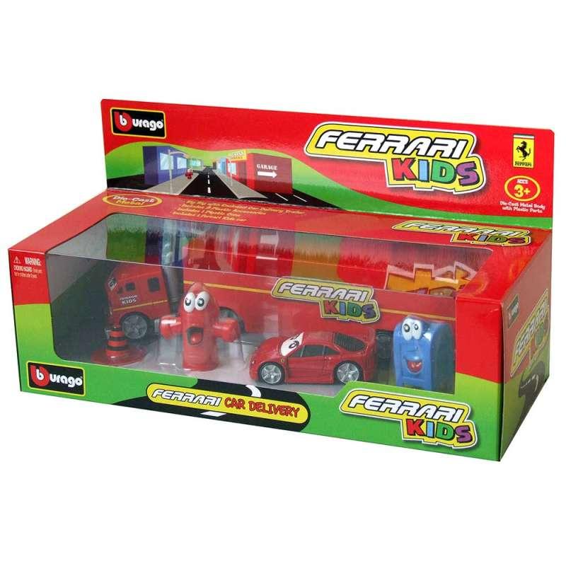 BURAGO FERARI KIDS 1 43 LIGHT SOUND CAR DELIVERI