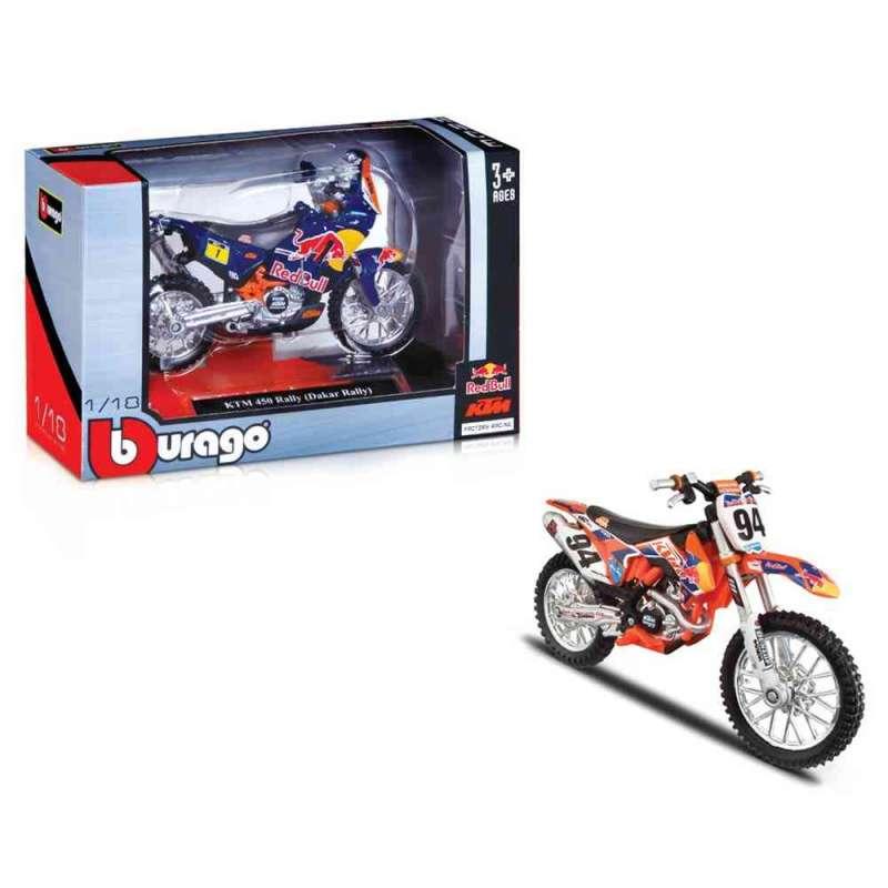 BURAGO RED BULL MOTOCIKLI 1:18 