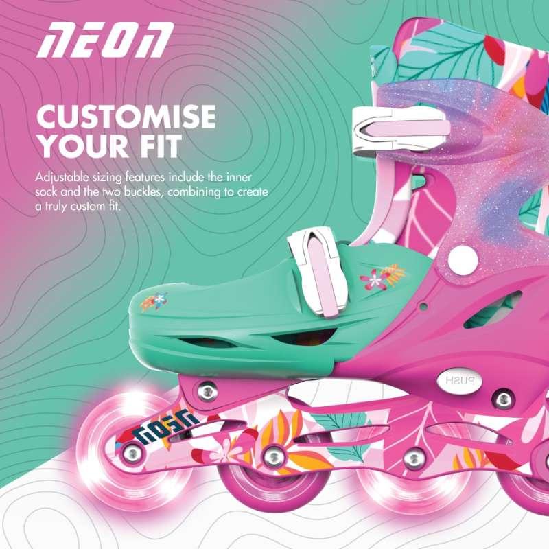 NEON COMBO ROLERI 34-37 FLORAL 