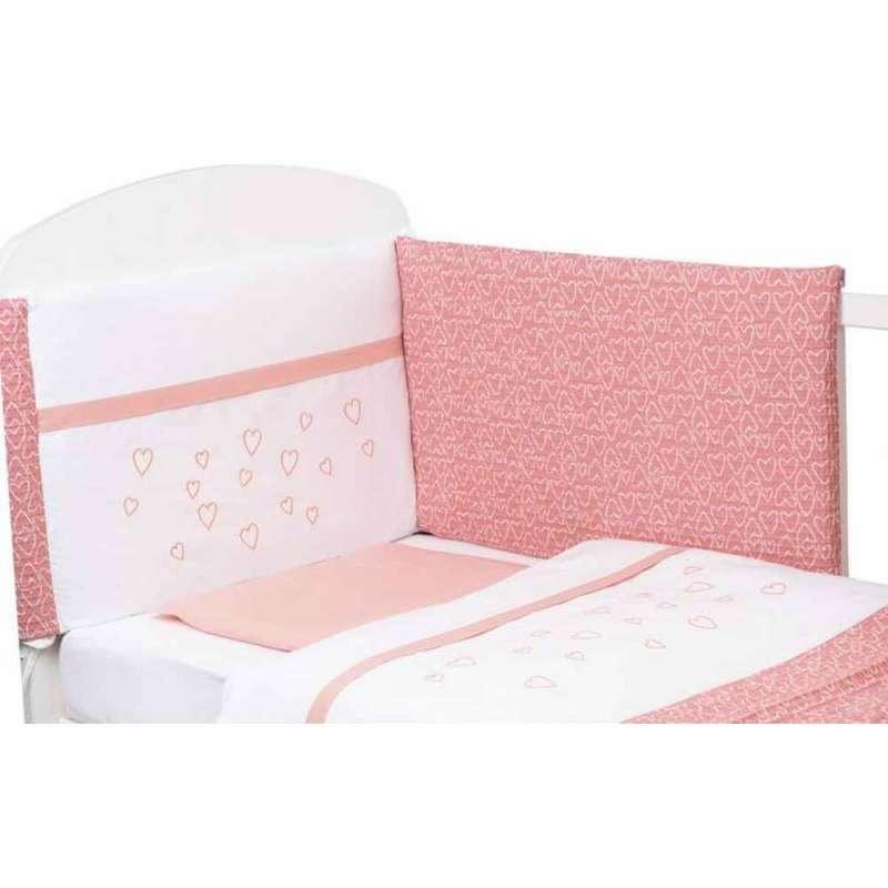 BUBABA POSTELJINA SET 6 DELOVA PINK SRCA 