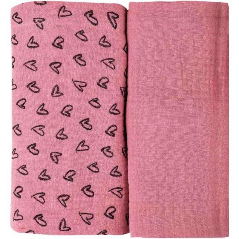 BUBABA MUSLIN TETRA PELENE ROZE 2/1 