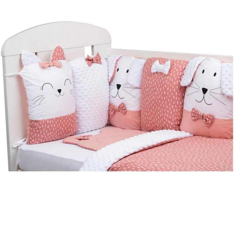 BUBABA POSTELJINA SET 12 DIJELOVA CUVARI SNA ROZE