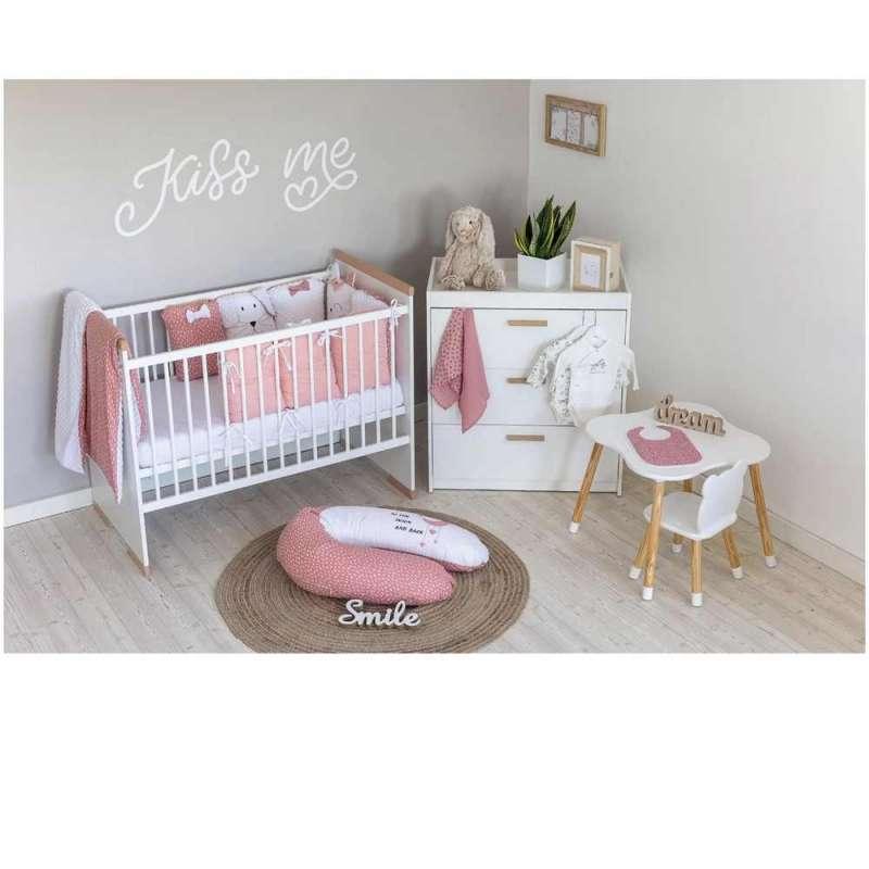 BUBABA POSTELJINA SET 12 DIJELOVA CUVARI SNA ROZE