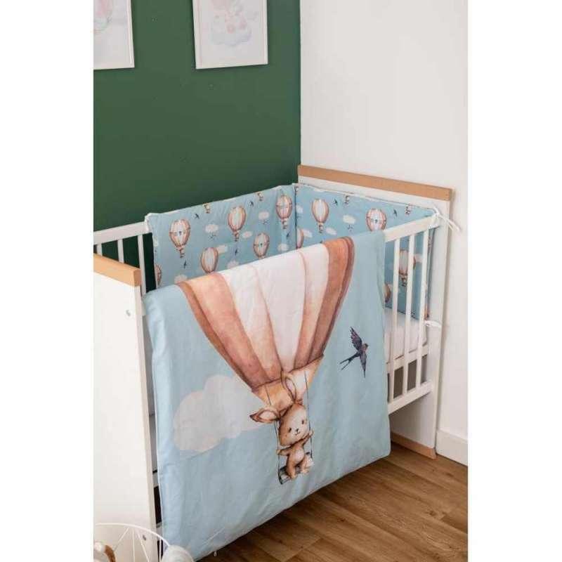 BUBABA POSTELJINA SET 6 DIJELOVA ZEKA U BALONU PLAVA