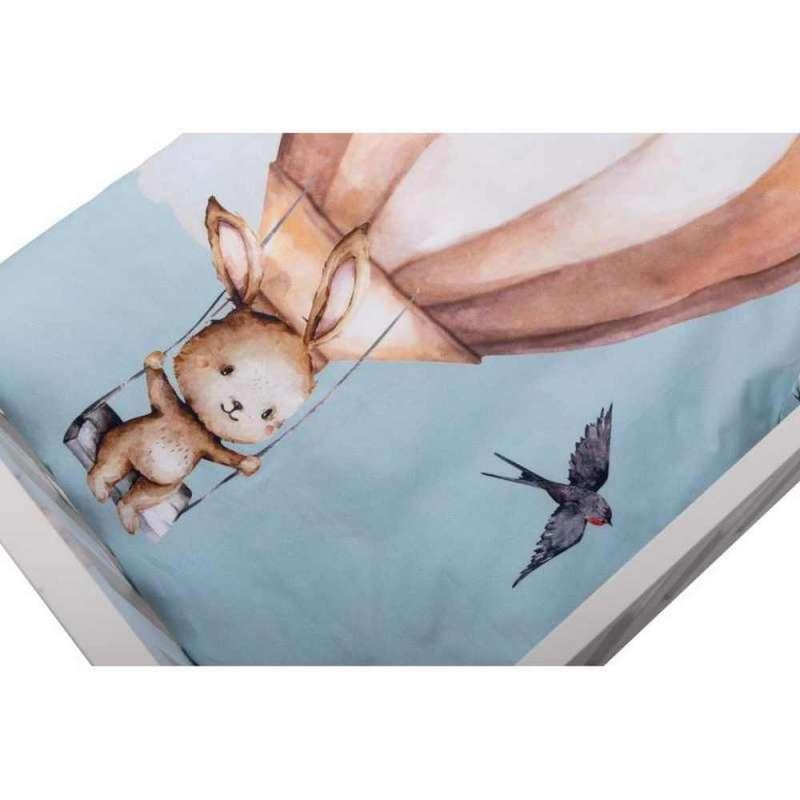 BUBABA POSTELJINA SET 6 DIJELOVA ZEKA U BALONU PLAVA