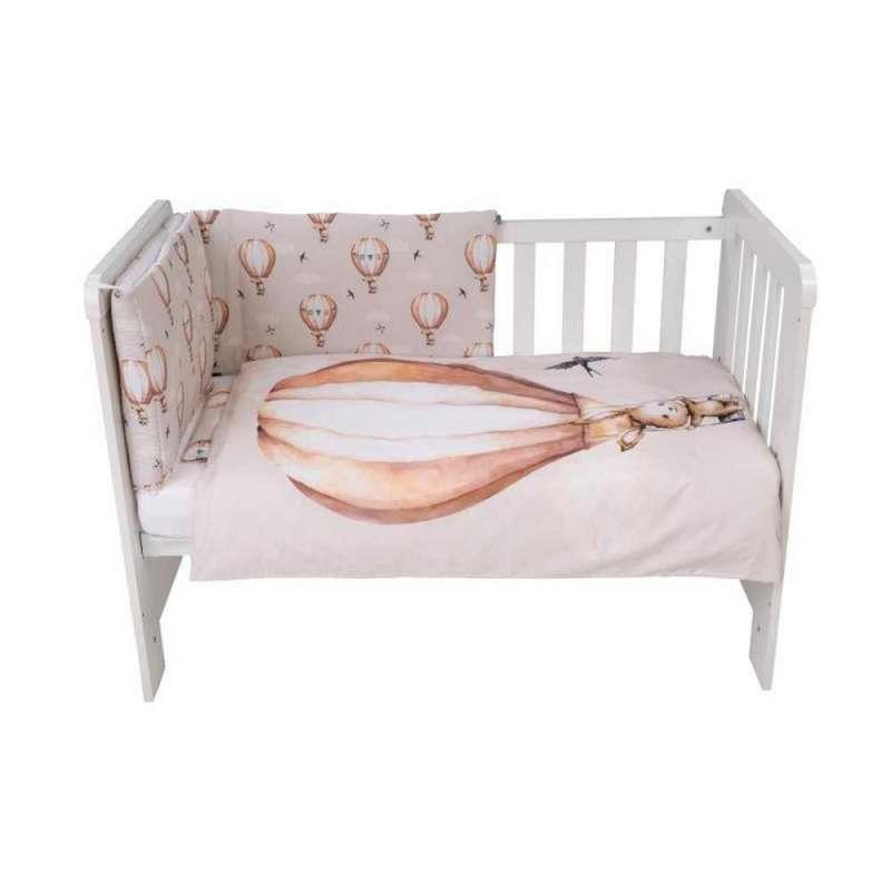 BUBABA POSTELJINA SET 6 DIJELOVA ZEKA U BALONU BEZ