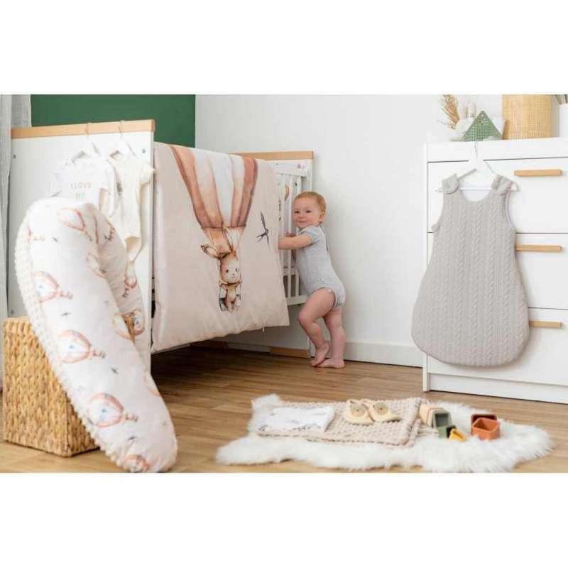 BUBABA POSTELJINA SET 6 DIJELOVA ZEKA U BALONU BEZ