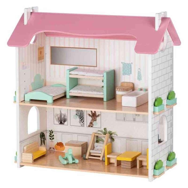 FREE2PLAY DRVENA KUĆICA ZA LUTKE S NAMJEŠTAJEM LOTTI