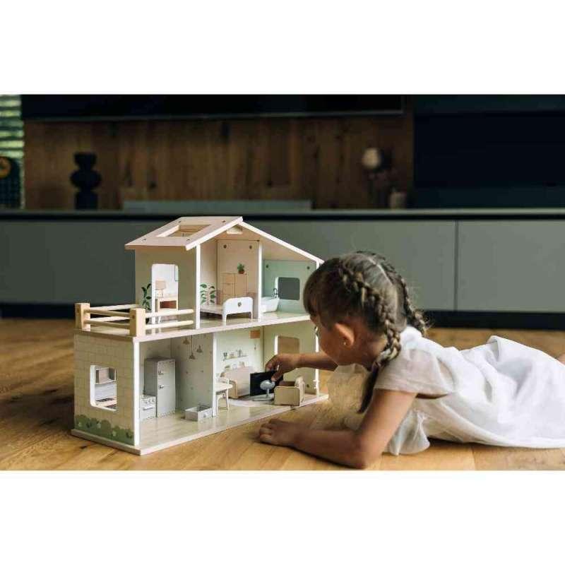 FREE2PLAY DRVENA KUĆICA ZA LUTKE S NAMJEŠTAJEM ELLA 