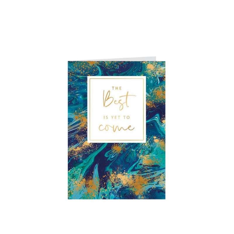 ART31312 ČESTITKA GOLD RUSH THE BEST IS YET TO COME