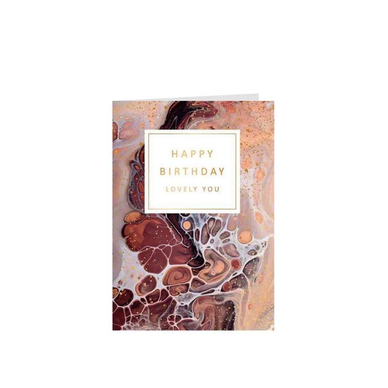 ART37635 GOLD RUSH cESTITKA HAPPY BIRTHDAY LOVELY YOU 