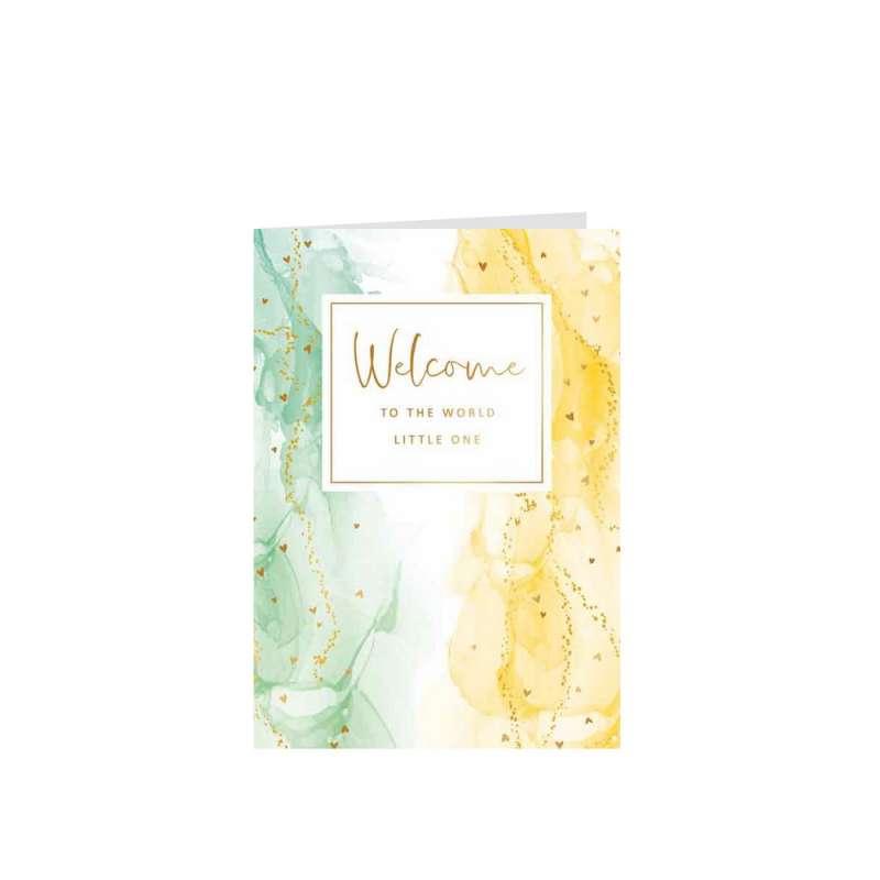 ART38991 GOLD RUSH cESTITKA WELCOME TO THE WORLD LITTLE ONE