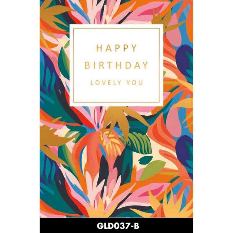 ART49416 ČESTITKA GOLD RUSH LOVELY YOU 