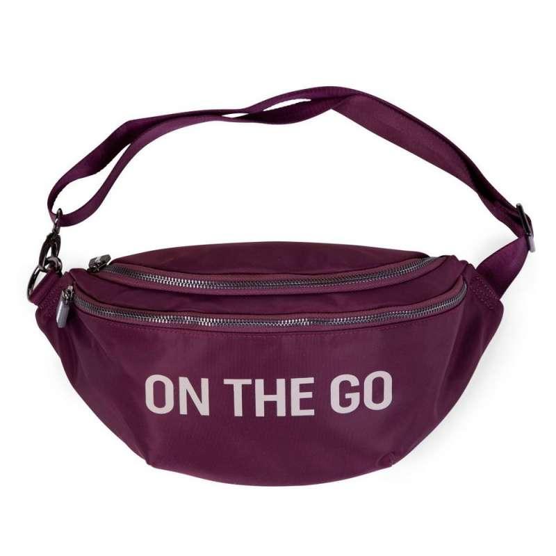 CHILDHOME BANANA BAG ON THE GO HIP BAG  AUBERGINE