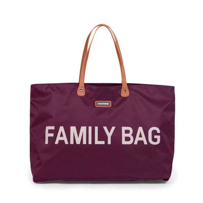 CHILDHOME FAMILY BAG NURSERY BAG AUBERGINE