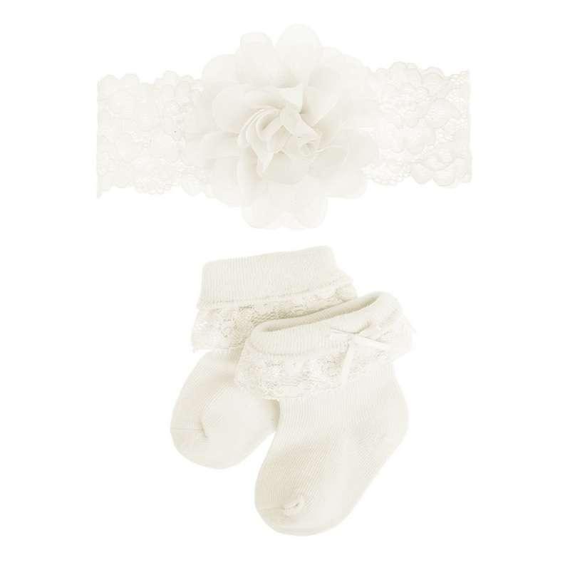 COOL CLUB SET TRAKA ZA KOSU I CARAPICE SETCREAMY CLASSIC 