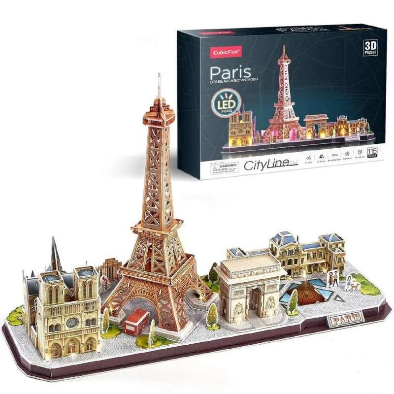CBF205256 CUBIC FUN PUZZLE LED PARIS CITYLINE L525h 