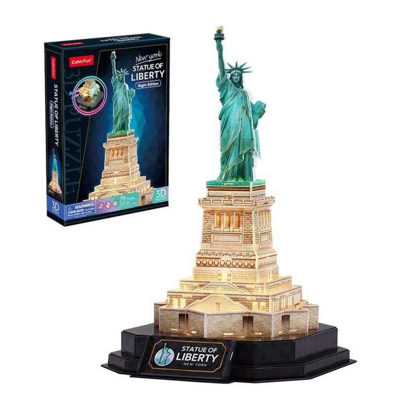 CBF205362 CUBIC FUN PUZZLE STATUE OF LIBERTY NIGHT EDITION L536h 