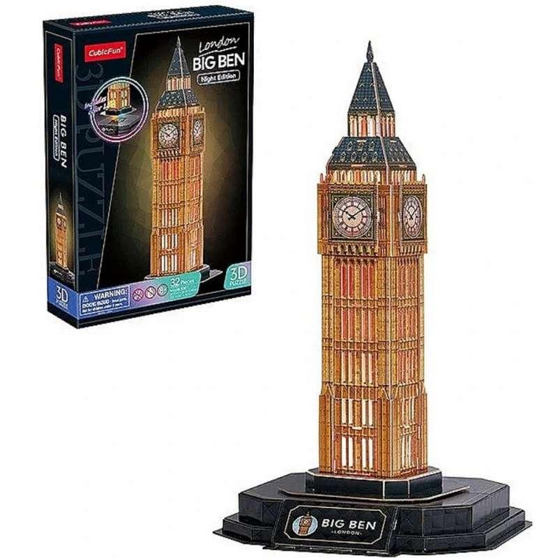 CBF205379 CUBIC FUN PUZZLE BIG BEN NIGHT EDITION L537h 
