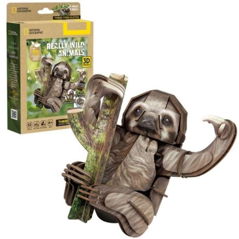 CBF211752 CUBIC FUN PUZZLE THREE-TOED SLOTHS DS1175h 
