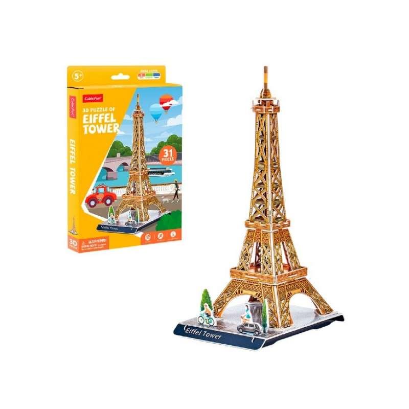 CBF231958 CUBIC FUN PUZZLE EIFFEL TOWER W3195h 