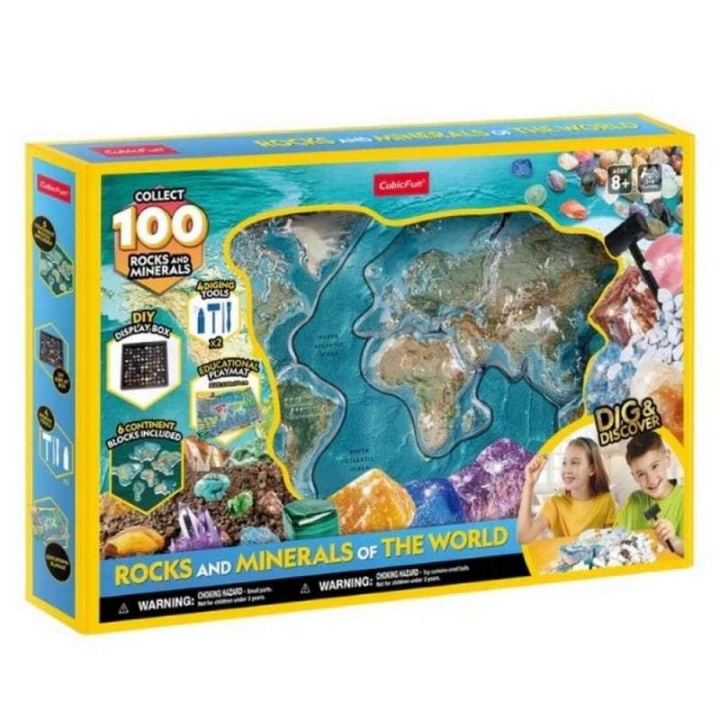 CBF288013 CUBIC FUN PUZZLE ROCKS AND MINERALS OF THE WORLD G0801 