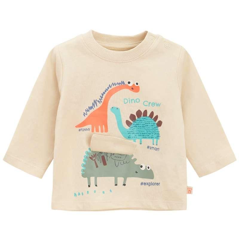 COOL CLUB MAJICA DUG RUKAV LIGHT BEIGE BOTANIC 