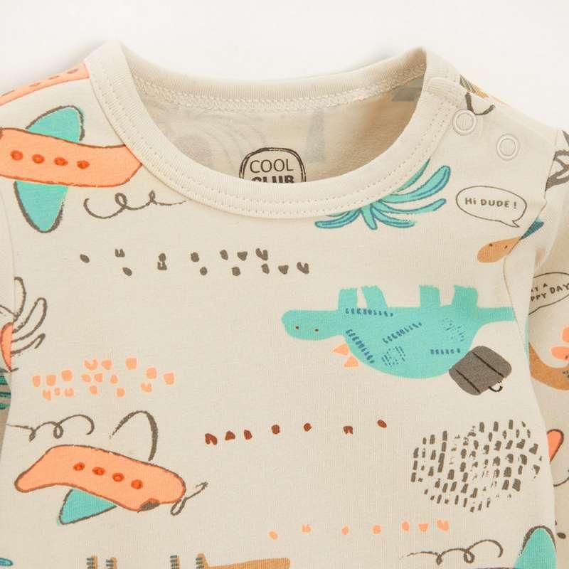 COOL CLUB BODI DUG RUKAV LIGHT BEIGE BOTANIC 