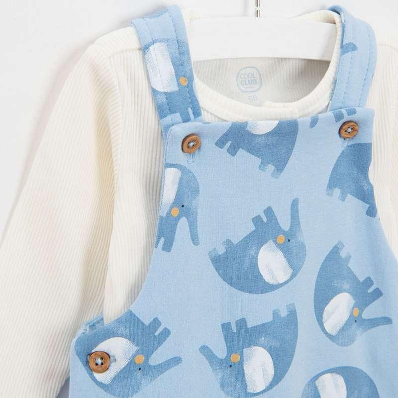 COOL CLUB SET BODI DUG RUKAV, DONJI DEO I TRAKA ZA KOSU SETMIX BOTANIC 