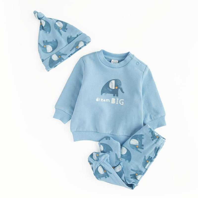 COOL CLUB SET BODI DUG RUKAV, DONJI DEO I TRAKA ZA KOSU SETBLUE BOTANIC
