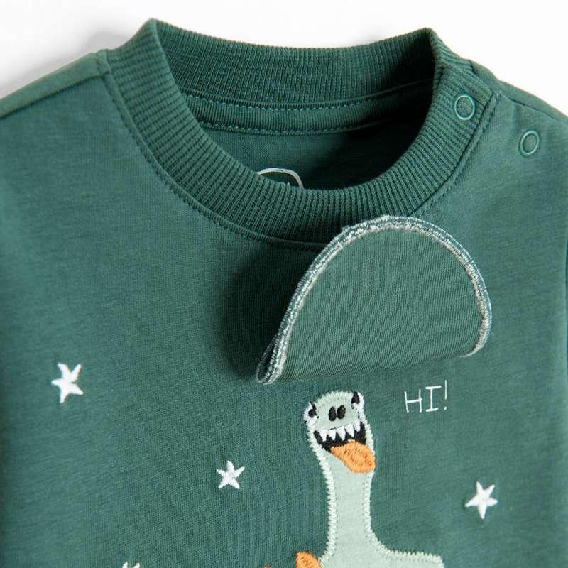 COOL CLUB MAJICA DUG RUKAV DARK GREEN 