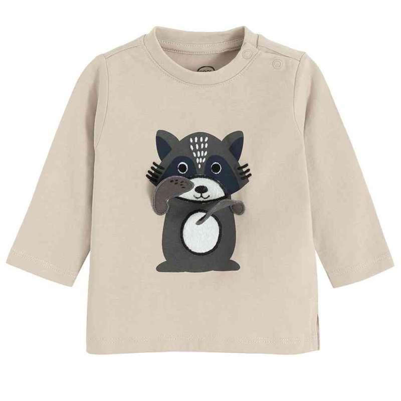 COOL CLUB MAJICA DUG RUKAV BEIGE 