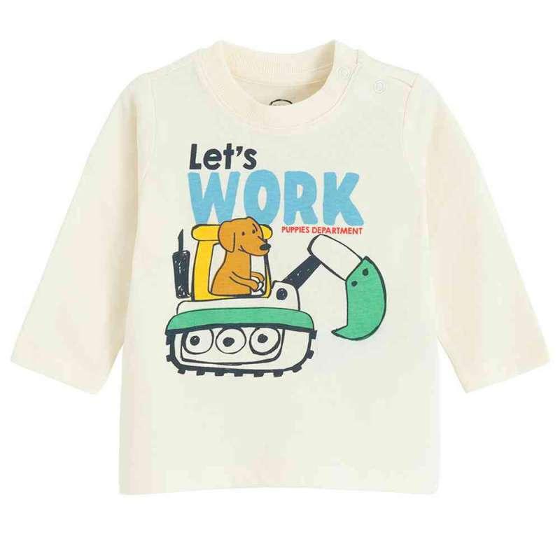 COOL CLUB MAJICA DUG RUKAV CREAMY 