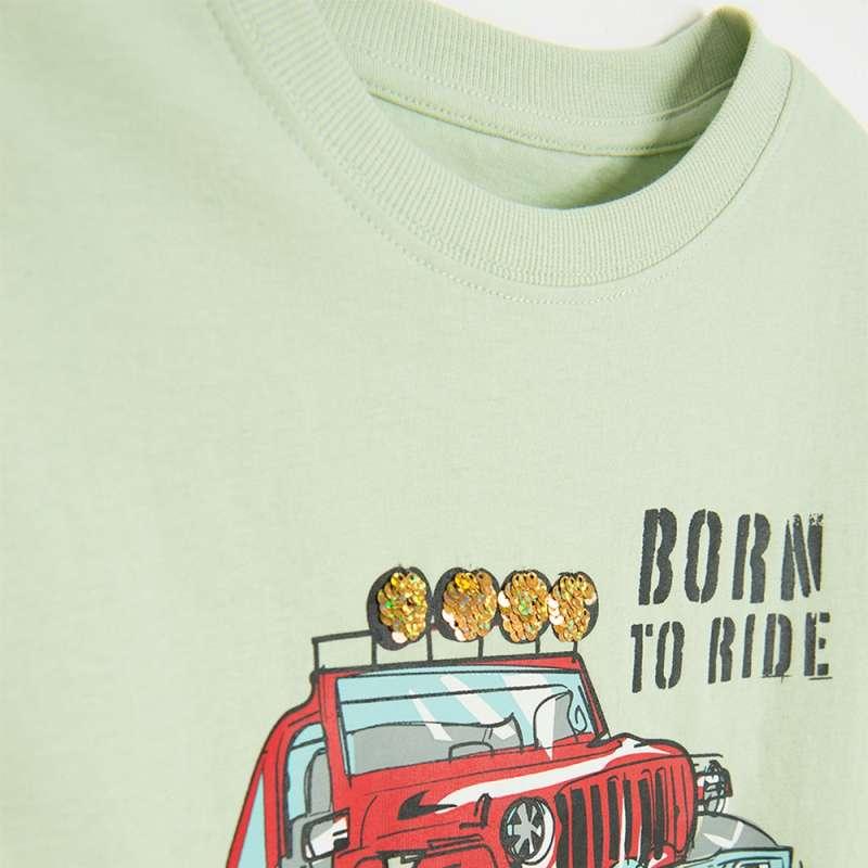 COOL CLUB MAJICA DUG RUKAV GREEN